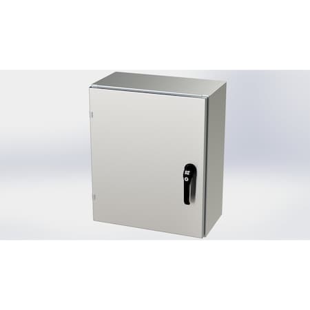 Saginaw Control & Engineering 3 Point Latch with Padlock/Keylock Handle Electrical Enclosures, 24 in H, 10 in D, 20 in W SCE-24EL2010SS6LPPL